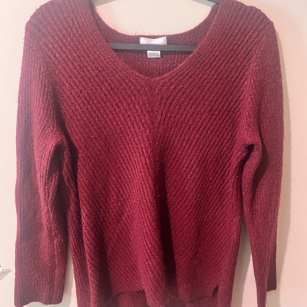 Women's Burgundy Sweater
